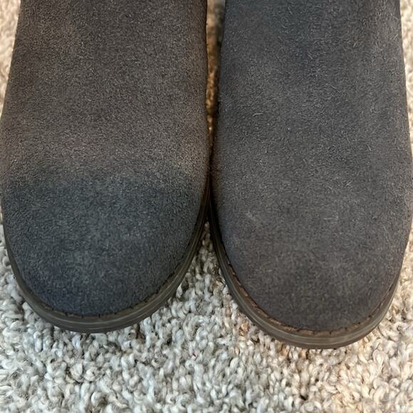 NEW Women's TOMS Lacy Bootie Forged Iron Grey Suede/Felt 5‎ $85 ankle boots Nice - Picture 8 of 16